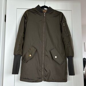 Long lined bomber jacket XXS